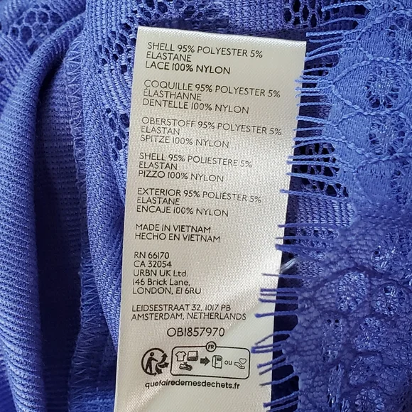 Free People Shadow Dance Midi Persian Jewel Blue Medium #155 Boho Dress 86497781 - Picture 16 of 16